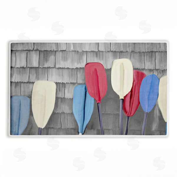 stupell industries Kim Allen | USA Boat Paddles Plush Bath Mat