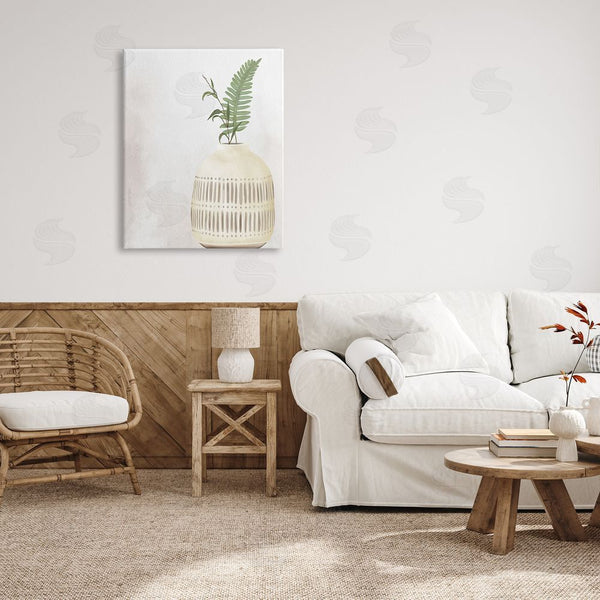 Stupell Industries Kim Allen | Varied Herb Plant Sprigs Natural Patterned Vase Wall Art