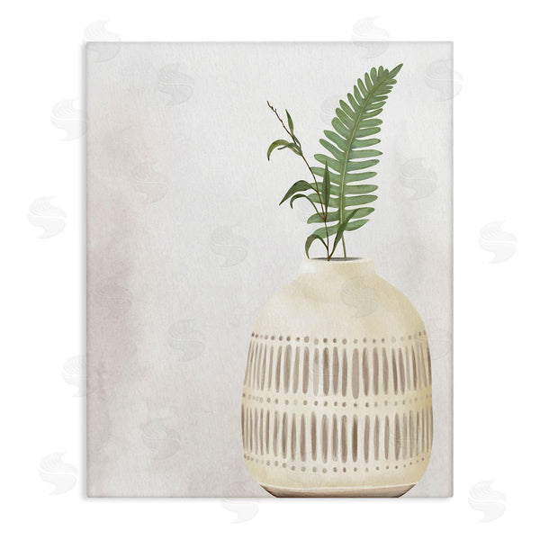 stupell industries Kim Allen | Varied Herb Plant Sprigs Natural Patterned Vase Wall Art