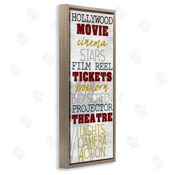 Stupell Industries Kim Allen | Vintage Cinema Projector Phrases Wall Art