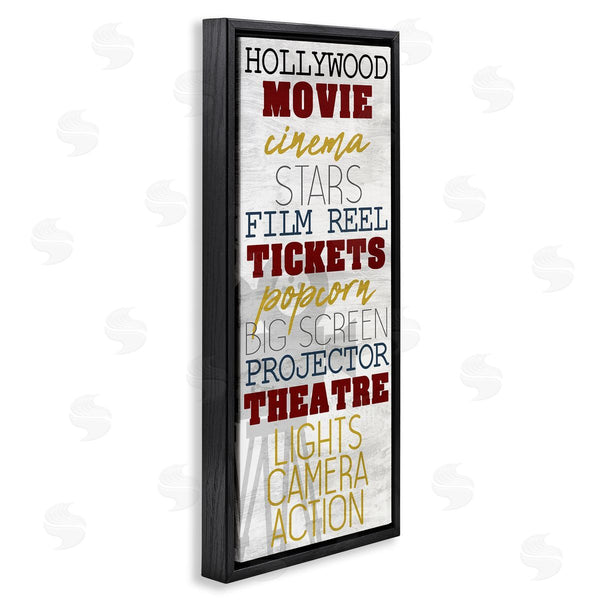 stupell industries Kim Allen | Vintage Cinema Projector Phrases Wall Art