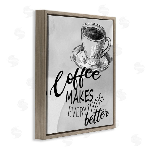 Stupell Industries Kim Allen | Vintage Coffee Phrase Wall Art