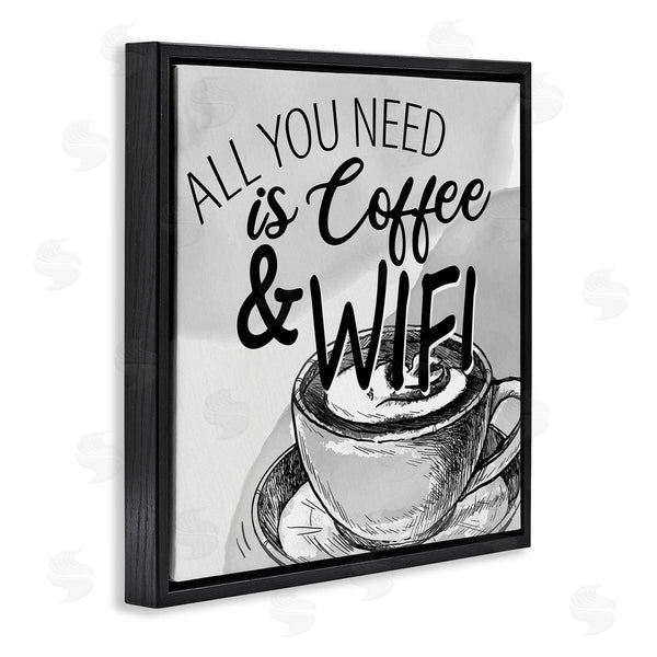 Stupell Industries Kim Allen | Vintage Coffee & Wifi Wall Art