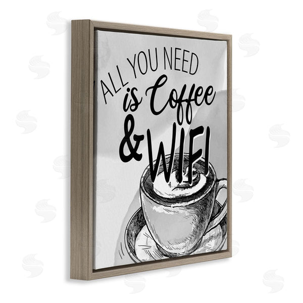 Stupell Industries Kim Allen | Vintage Coffee & Wifi Wall Art