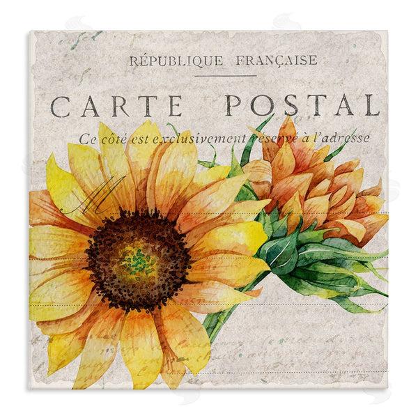 stupell industries Kim Allen | Vintage French Sunflower Postcard