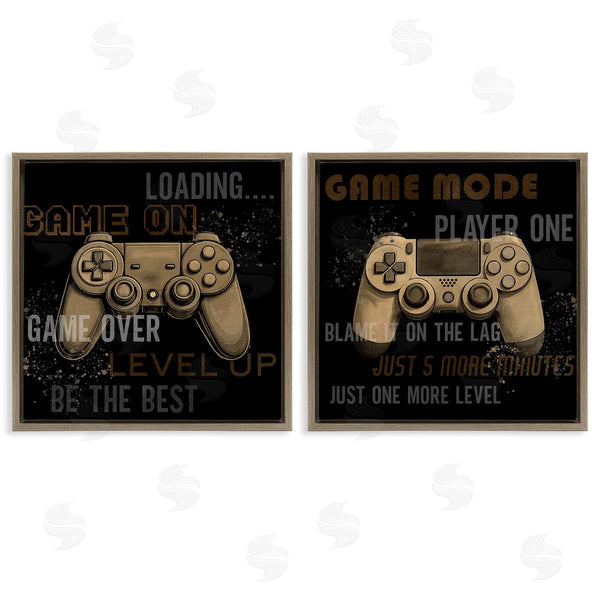Stupell Industries Kim Allen | Vintage Game Controls & Phrases Wall Art