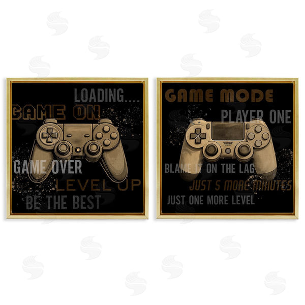 Stupell Industries Kim Allen | Vintage Game Controls & Phrases Wall Art