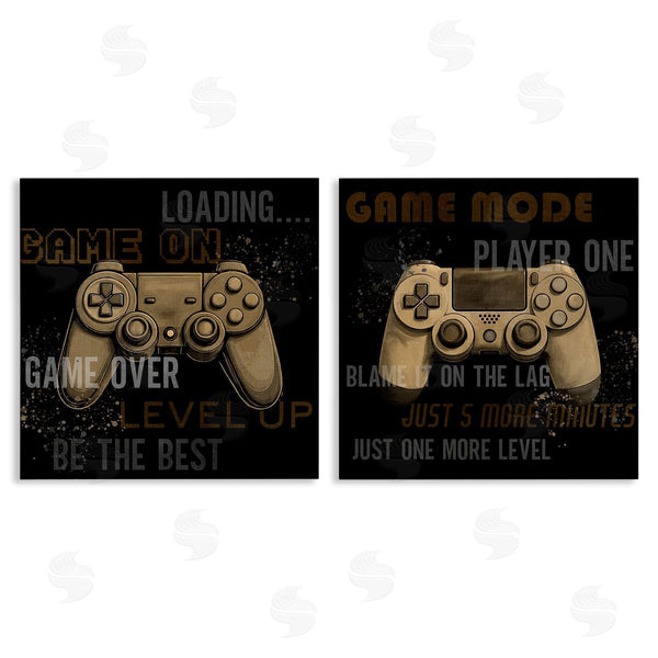 stupell industries Kim Allen | Vintage Game Controls & Phrases Wall Art