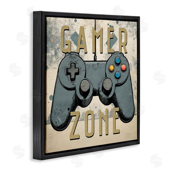 Stupell Industries Kim Allen | Vintage Gamer Zone Wall Art