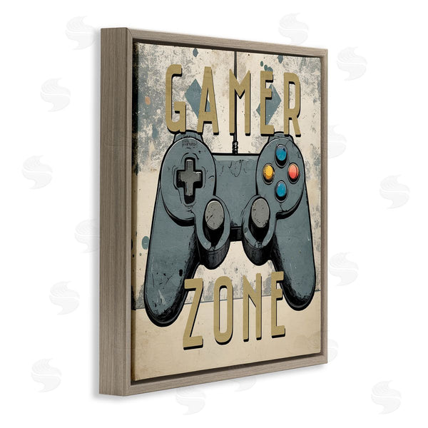 Stupell Industries Kim Allen | Vintage Gamer Zone Wall Art