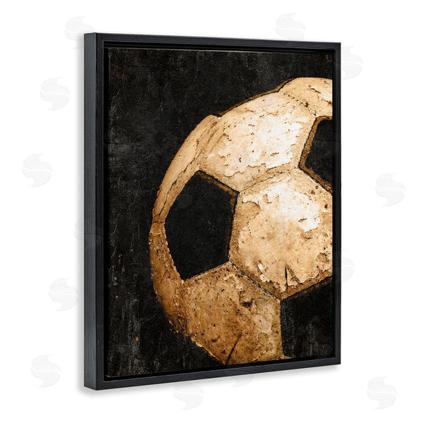 Stupell Industries Kim Allen | Vintage Soccer Ball Closeup Wall Art