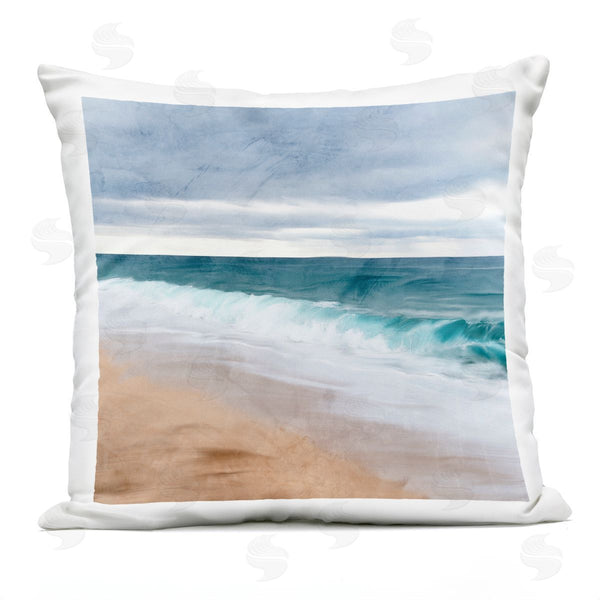 Stupell Industries Kim Allen | Vivid Ocean View Coast Printed Throw Pillow