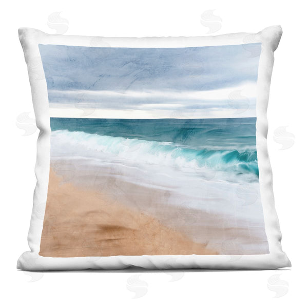 stupell industries Kim Allen | Vivid Ocean View Coast Printed Throw Pillow