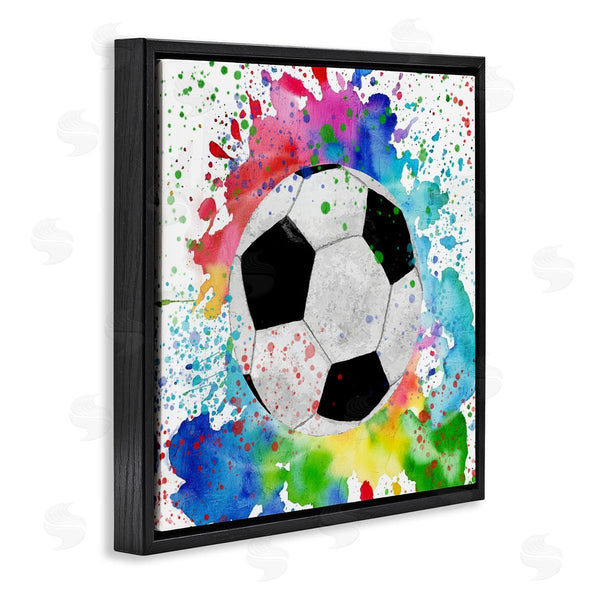 Stupell Industries Kim Allen | Vivid Splash & Soccer Ball