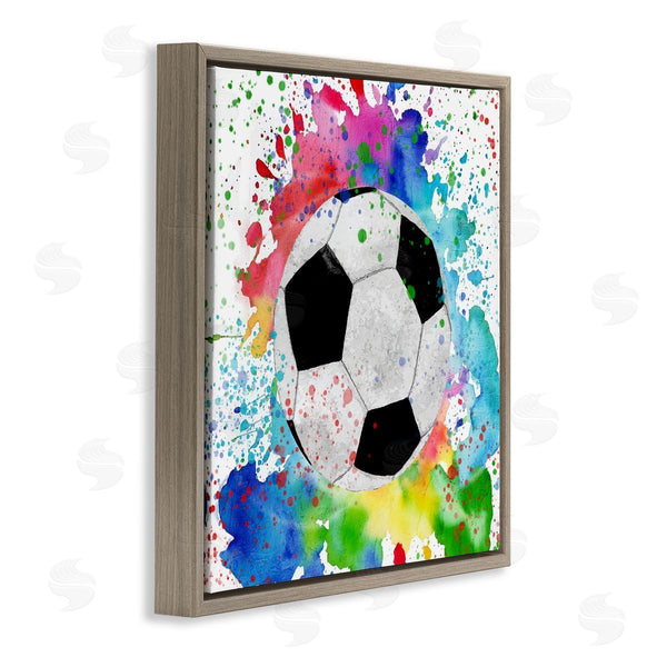 Stupell Industries Kim Allen | Vivid Splash & Soccer Ball