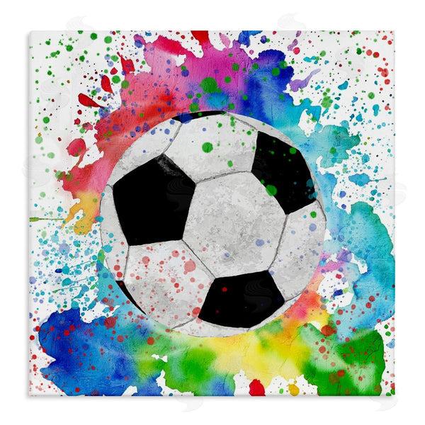 stupell industries Kim Allen | Vivid Splash & Soccer Ball