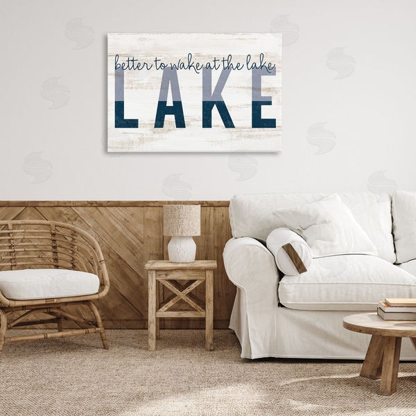 Stupell Industries Kim Allen | Wake At Lake Rustic Wall Art