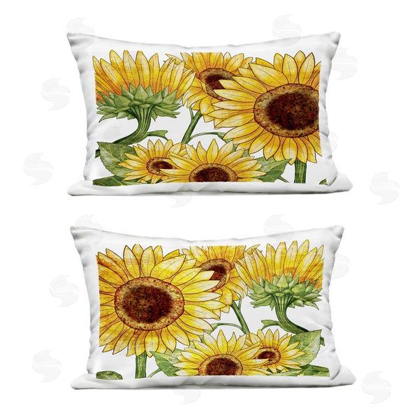 Stupell Industries Kim Allen | Warm Blossoms Yellow Sunflowers Printed Throw Pillow Set