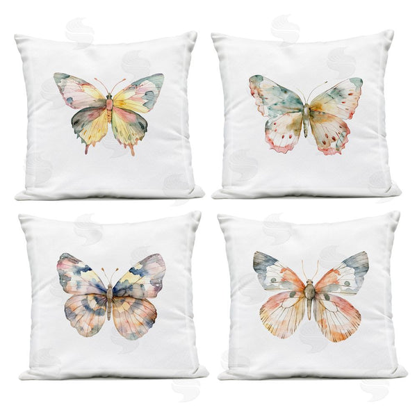Stupell Industries Kim Allen | Watercolor Butterfly Forms Throw Pillow