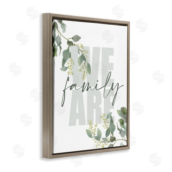 Stupell Industries Kim Allen | We Are Family Peaceful Green Florals