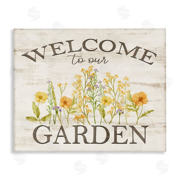 stupell industries Kim Allen | Welcome To Our Garden Wall Art