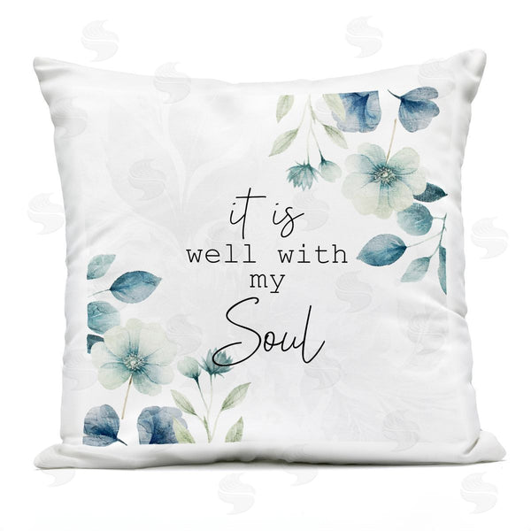 Stupell Industries Kim Allen | Well With Soul Florals Printed Throw Pillow