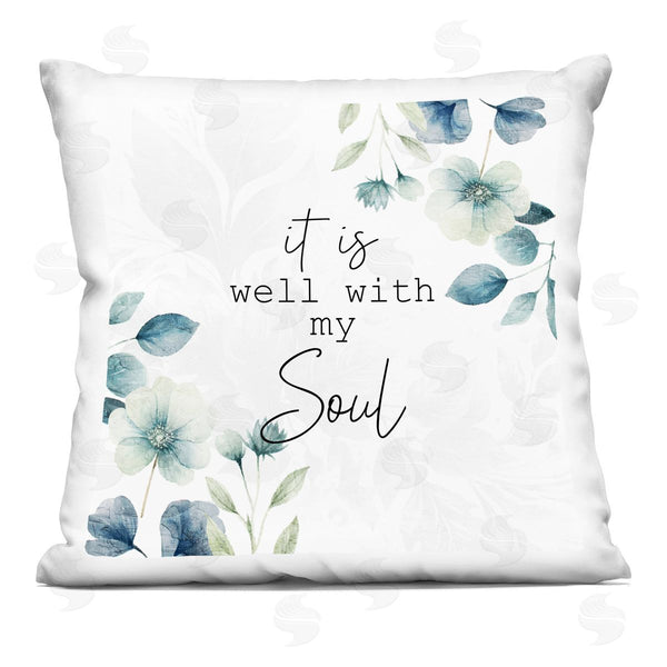 stupell industries Kim Allen | Well With Soul Florals Printed Throw Pillow
