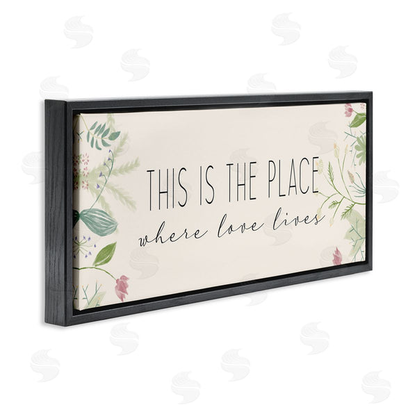Stupell Industries Kim Allen | Where Love Lives Floral Charm