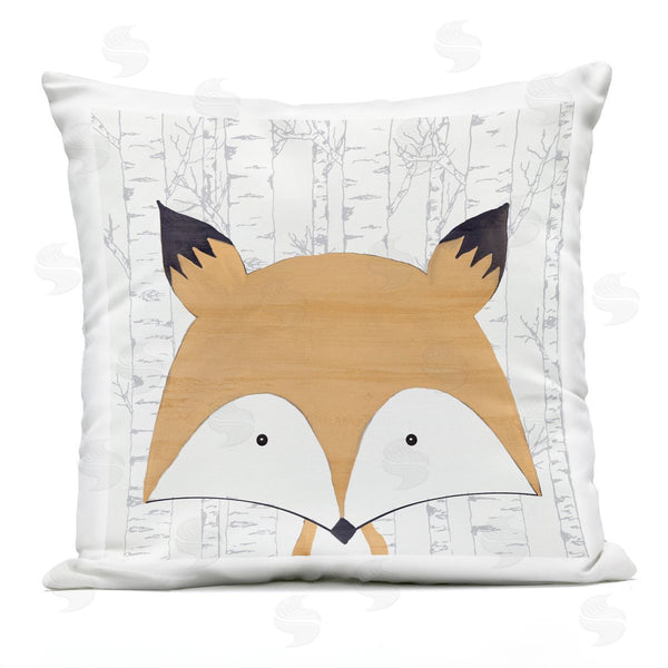 Stupell Industries Kim Allen | Whimsical Fox On Birch Printed Throw Pillow