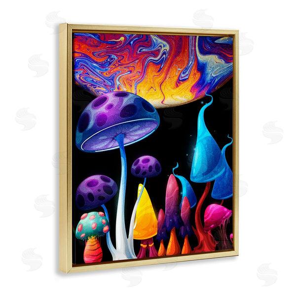 Stupell Industries Kim Allen | Whimsical Mushrooms In Space