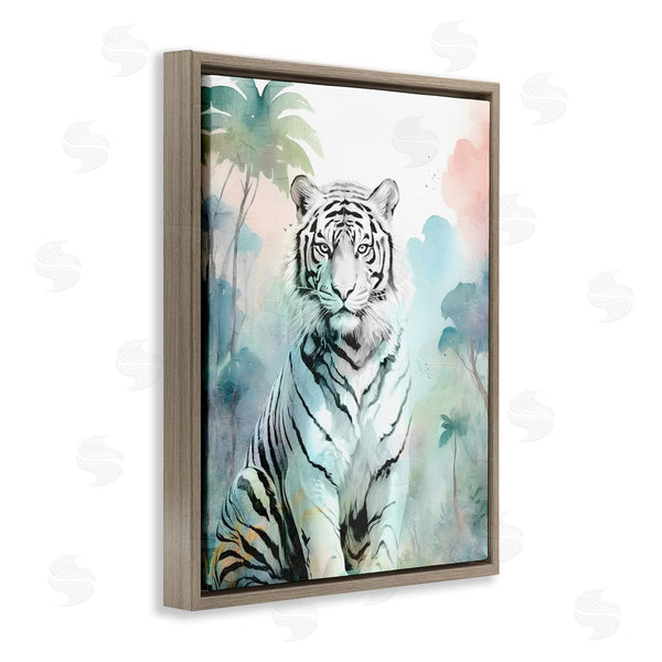 Stupell Industries Kim Allen | White Tiger In Jungle Wall Art