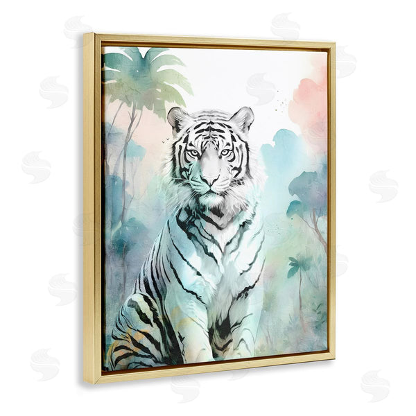 Stupell Industries Kim Allen | White Tiger In Jungle Wall Art