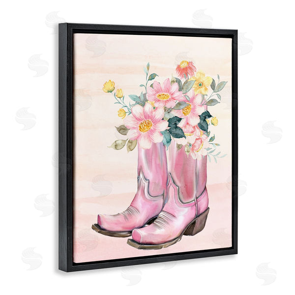 Stupell Industries Kim Allen | Wildflower Floral Boots Wall Art
