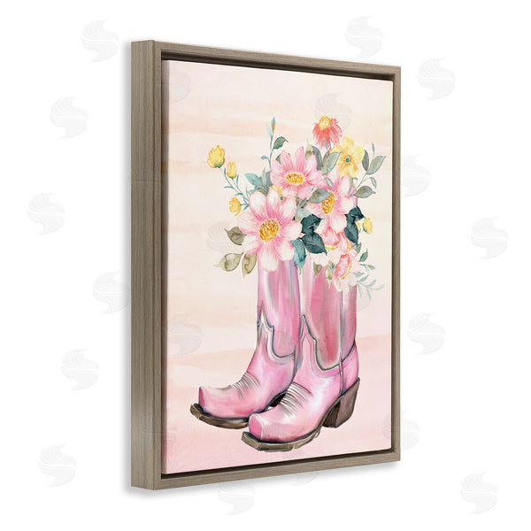 Stupell Industries Kim Allen | Wildflower Floral Boots Wall Art