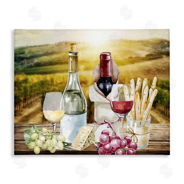stupell industries Kim Allen | Wine in Vineyard Landscape Wall Art
