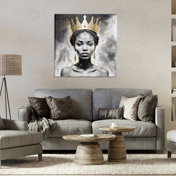 Stupell Industries Kim Allen | Woman In Crown Gazing Wall Art