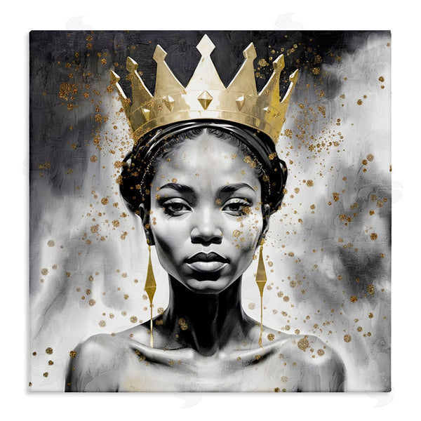 stupell industries Kim Allen | Woman in Crown Gazing Wall Art