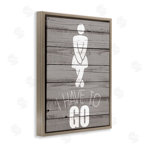 Stupell Industries Kim Allen | Women's Room Have To Go Wall Art