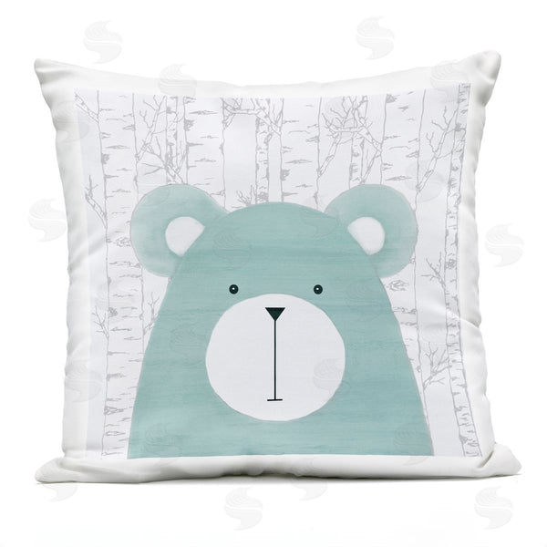Stupell Industries Kim Allen | Woodland Bear On Birch Printed Throw Pillow