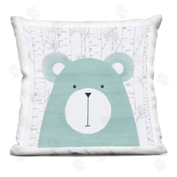 stupell industries Kim Allen | Woodland Bear on Birch Printed Throw Pillow