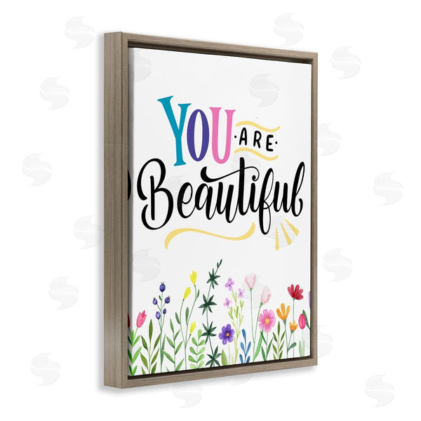 Stupell Industries Kim Allen | You Are Beautiful Encouragement