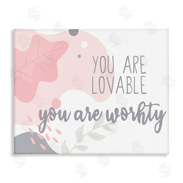 stupell industries Kim Allen | You are Loveable Abstract Pink Nature