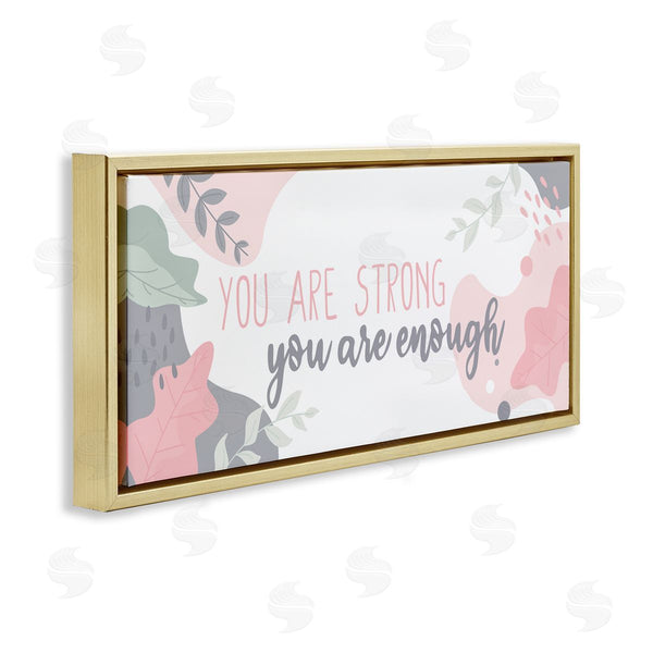 Stupell Industries Kim Allen | You Are Strong Pink Wall Art