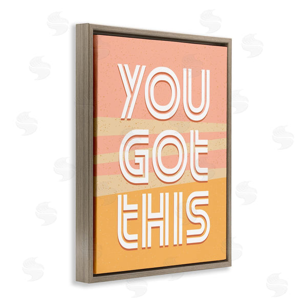 Stupell Industries Kim Allen | You Got This Quote Pink