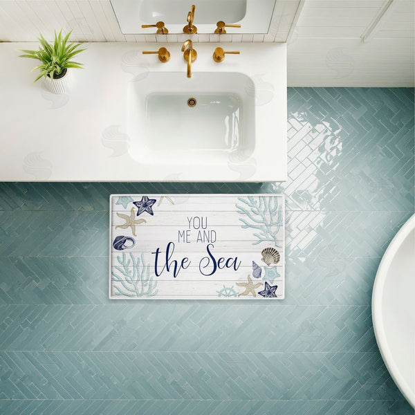 Stupell Industries Kim Allen | You Me & The Sea Plush Bath Mat