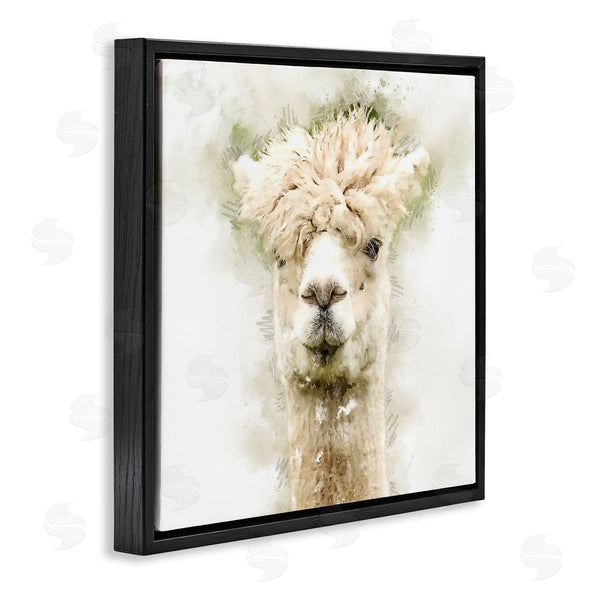 Stupell Industries Kim Curinga | Alpaca Portrait Abstract Animal Wall Art