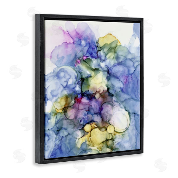 Stupell Industries Kim Curinga | Contemporary Bold Abstract Watercolor Painting Cool Tones Wall Art