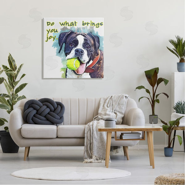Stupell Industries Kim Curinga | Do What Brings You Joy Dog Phrase Wall Art