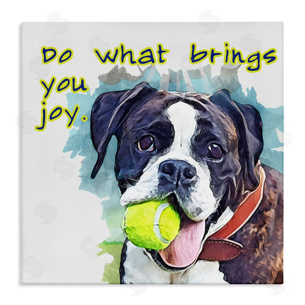stupell industries Kim Curinga | Do What Brings You Joy Dog Phrase Wall Art