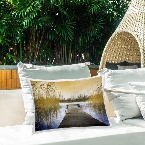 Stupell Industries Kim Curinga | Dock With Pond Reeds